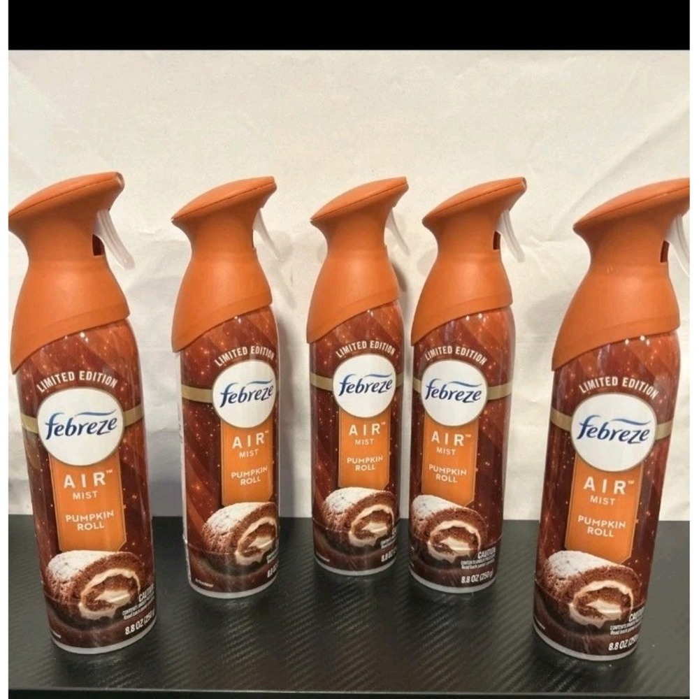 Febreze Air Mist Limited Edition Pumpkin Roll, 8.8 oz., Lot of 6 New